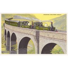 Southern Railways 761 Train At Chelpham Viaduct Postcard