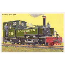 The Lynton and Barnstaple in Southern Days 759 Train Driver Postcard