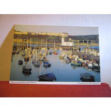 DAWN OVER THE HARBOUR by Max Payne , SCARBOROUGH, YORKSHIRE unused postcard =