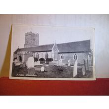 ST PETERS CHURCH, BROADSTAIRS, KENT unused antique postcard =
