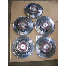 1964 PLYMOUTH BELVEDERE FURY 14" HUBCAPS OEM (5)