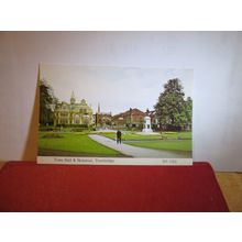 TOWN HALL & MEMORIAL, WILTSHIRE unused postcard by Kingsley =