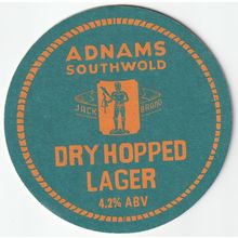 BEER MAT - ADNAMS BREWERY - DRY HOPPED LAGER - (Cat 144) - (2017)