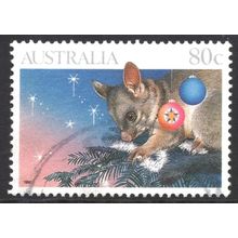 AUSTRALIA 1990: CHRISTMAS - 80c USED (G1)