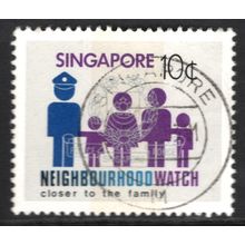 SINGAPORE 1983: NEIGHBOURHOOD WATCH - 10c USED (G21)