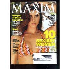 Maxim Magazine #174 June 2012 ADRIANNE PALICKI Slash Guns N Roses Alex Trebek