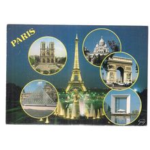 PARIS, France multiview unused postcard =