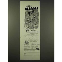 1949 Miami Tourism Ad - For Fun For Rest For Life