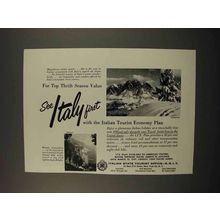 1957 Italy Tourism Ad - For Top Thrift Season Value