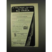 1957 Ithaca 37R Deluxe Featherlight Rifle Ad - The Best
