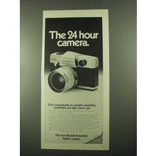 1969 Kodak Instamatic Reflex Camera Ad - 24 Hour Camera