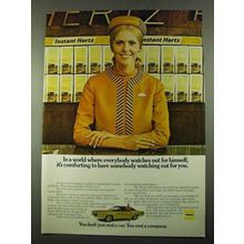 1969 Hertz Rent-a-Car Ad - Watching Out For You