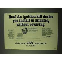 1976 OMC Controls Ad - Ignition Kill Device You Install