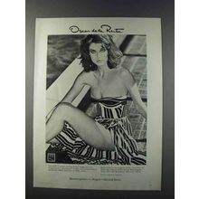 1981 Oscar de La Renta Maillot Swimsuit Ad