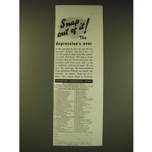 1936 International Correspondence Schools Ad - Snap out of it!