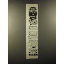 1951 Clorox Bleach Ad - Gentler bleaching is only part of the Clorox story