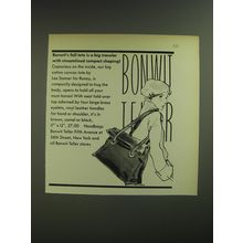 1974 Bonwit Teller Advertisement - Canvas Tote by Lee Stemer for Ronay