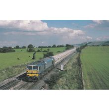 Yeoman Highlander Train at Merehead Somerset Railway Postcard