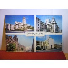 multiview, LEEDS UNIVERSITY, YORKSHIRE used postcard RP Chadwick views 1969 pm =