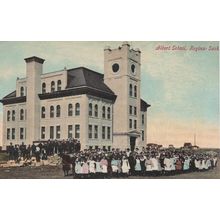 Albert School Regina Canada Old Postcard