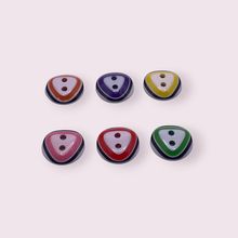 12.5mm Buttons 6 Colours Triangle Design Pattern 2 Hole Baby Cardigans Sewing