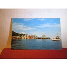 WATER-FRONT, JESSELTON, SABAH, BORNEO, MALAYSIA unused postcard =