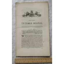 1847 Act of Parliament: Making of Waterworks