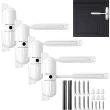Gisafai 4 Sets Automatic Door Closer, Spring Door Closer Heavy Duty Self Closing