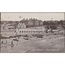The Beach, Bournemouth, Hampshire, 1911 - Brett's Publications Postcard