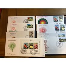 ICOLLECTZONE Belgium FDC Lot of eight Flowers (A400-BelFDC12)
