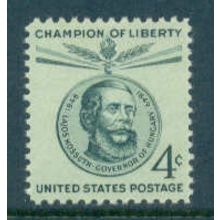 1117 4c Lajos Kossuth Fine MNH A00722a