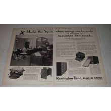 1931 Remington Rand Ad - Safe-Ledger File, Kardex +