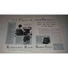 1931 Remington Rand Dalton Multiplex Posting Ad