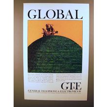 1964 General Telephone & Electronics GT&E Ad - Global