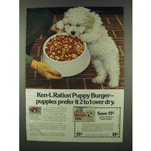1978 Ken-L Ration Puppy Burger Ad - Puppies Prefer