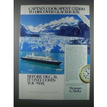 1985 Westours Alaska Tourism Ad - Captain Cook