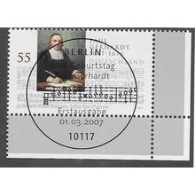 GER 2007 55c 'PAUL GERHARDT' (CORNER MARGIN) FINE USED (EBID75-437)