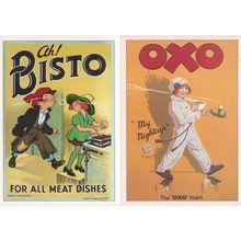 Oxo My Nightcap Bisto Meat Dishes 2x Advertising Postcard s