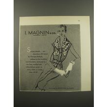 1955 I. Magnin Fashion by Georgia Bullock Ad - Success sheath