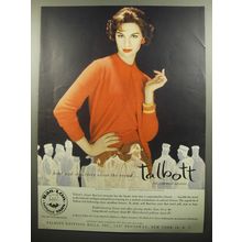 1957 Talbott Sweaters Ad - Head and shoulders above the crowd