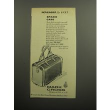 1957 Mark Cross Carryall Ad - Spazio Case