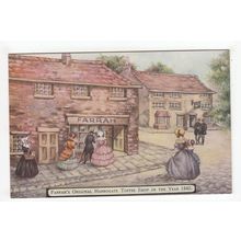 Farah's Toffee Shop Harrogate Art Postcard North Yorkshire
