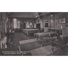 Billiard Room Lloyd Memorial Caxton Seaside Home Kent Old Postcard