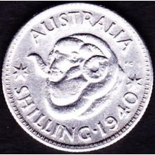 1940 Australia 1 Shilling coin