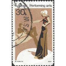 AUSTRALIA, Performing Arts, Drama, brown 1977, 30c, #5