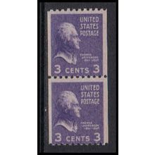 851 3c Thomas Jefferson Average MNH Pair K4798