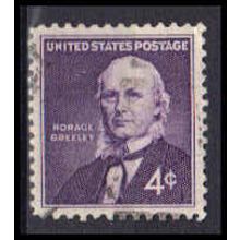 Used 1177 4c Horace Greeley Very Fine KA5272