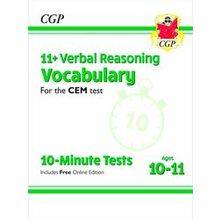 11 Cem 10-Minute Tests: Verbal Reasoning Vocabulary - Ages 10-11 (With Online Ed