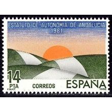 España. 1983. Mi # 2572. Andalucia. Statute of Autonomy.