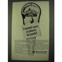 1968 Rockwell Parking Meter Ad - I Saved You A Place